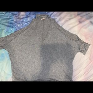 Cold Shoulder Mock Neck Top- Size S